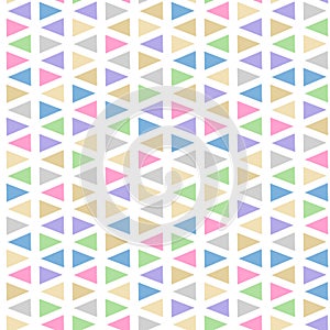 Polygonal rainbow mosaic background. Abstract low poly vector illustration. Triangular seamless pattern. Template