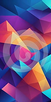 Polygonal Shapes in Blue and Blue