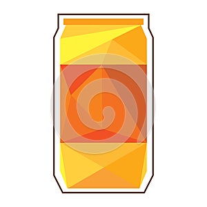 Polygonal soda can. Vector