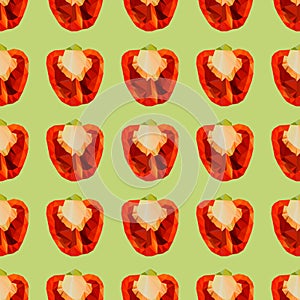 Polygonal Sweet pepper.