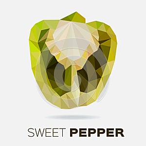 Polygonal Sweet pepper.