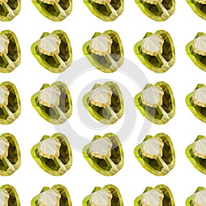 Polygonal Sweet pepper.