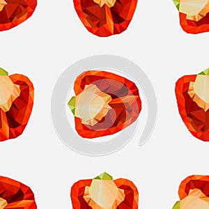 Polygonal Sweet pepper.