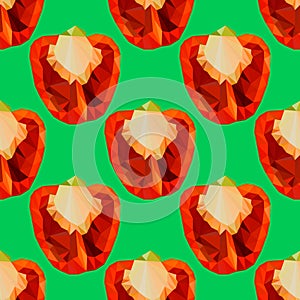 Polygonal Sweet pepper.