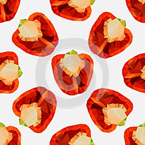 Polygonal Sweet pepper.