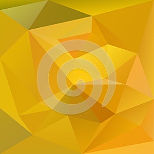 Polygonal triangle vector background, yellow, orange and green