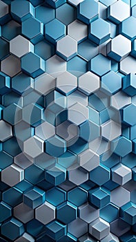 Polygons with shadowing a sleek abstract. Generative AI photo