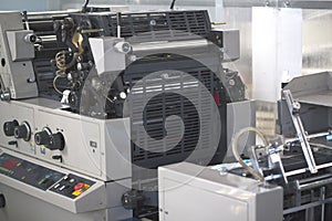 Polygraphic machine in a modern printing house