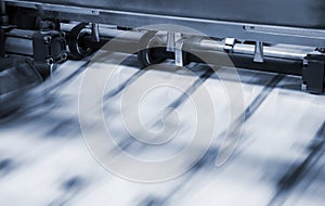 Polygraphic process in modern printing house