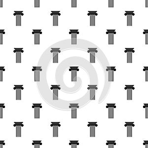 Polyhedral column pattern seamless vector