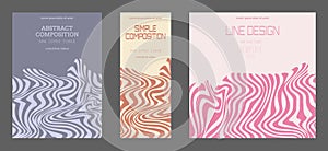 A polyline. A set of colored cover pages for a book, a catalog magazine photo