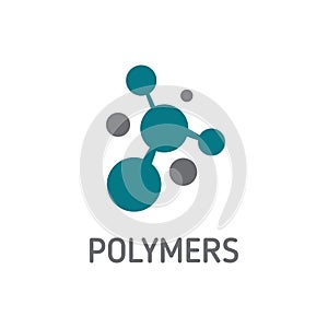 Polymer logo concept vector