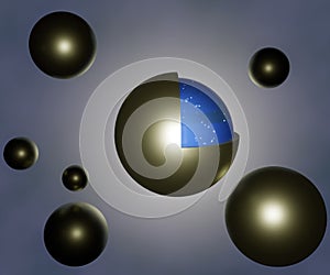 Polymer matrix with agent encapsulated in the microsphere