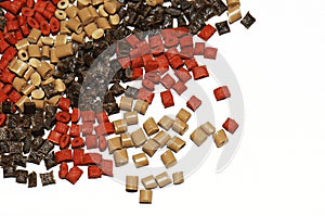 Polymer resin brown/red photo