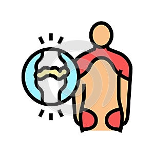 polymyalgia rheumatica color icon vector illustration