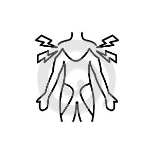 Polymyalgia Rheumatica color line icon. Pictogram for web page