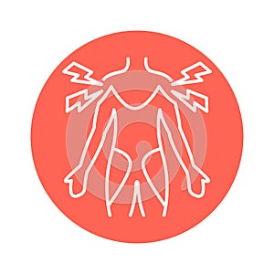 Polymyalgia Rheumatica color line icon. Pictogram for web page