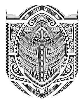 Polynesian style tattoo design