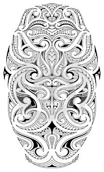 Polynesian style tattoo design