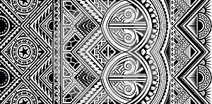 Polynesian tattoo style ornament vector