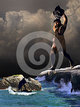 Polyphemus and Odysseus photo