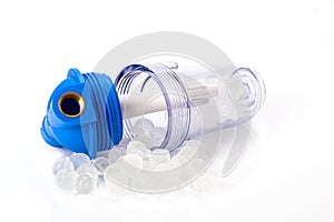 Polyphosphate filter for water