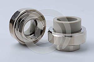 Polypropylene couplings for welding pipes on white