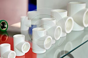 Polypropylene fittings in shop