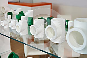 Polypropylene fittings in shop