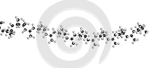 Polypropylene (polypropene, PP) plastic, chemical structure - li