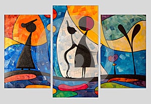 Polyptych (triptych) 