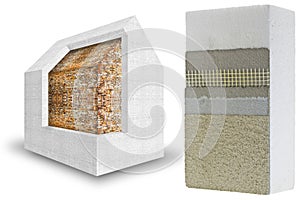 Polystyrene panel for external thermal insulation