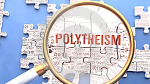 Polytheism and related ideas on a puzzle pieces. A metaphor showing complexity of Polytheism analyzed with a help of a m