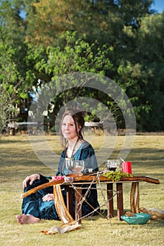 Polytheist Woman at Altar