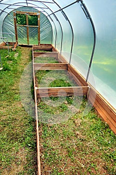 Polytunnel under construction