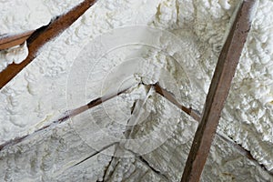 Polyurethane foam surface photo