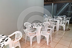 polyvinyl chloride plastic tables and chairs