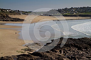 Polzeath beach in Cornwall