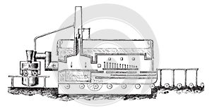 Poma-device Venini, vintage engraving