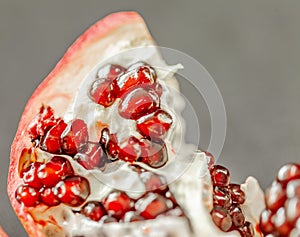 Pomegranate delicious fruit - punic granatum.