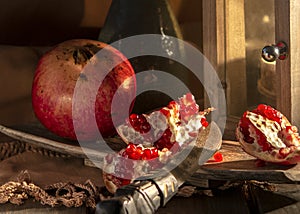 Pomegranate food still life picture