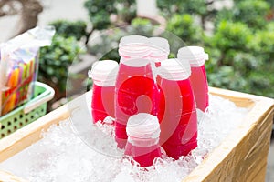 Pomegranate fresh juices.