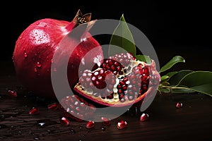 Pomegranate fruit. Elements of this image furnished by NASA