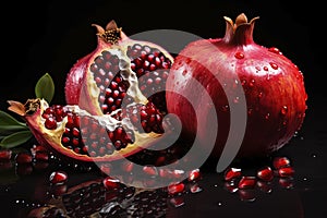 Pomegranate fruit. Elements of this image furnished by NASA