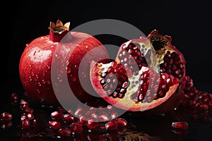 Pomegranate fruit. Elements of this image furnished by NASA