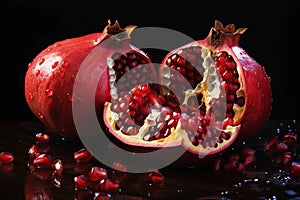 Pomegranate fruit. Elements of this image furnished by NASA