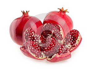Pomegranate fruit isolated