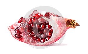 Pomegranate isolated