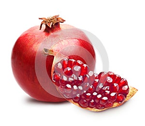 Pomegranate isolated