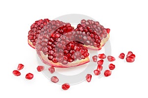 Pomegranate isolated